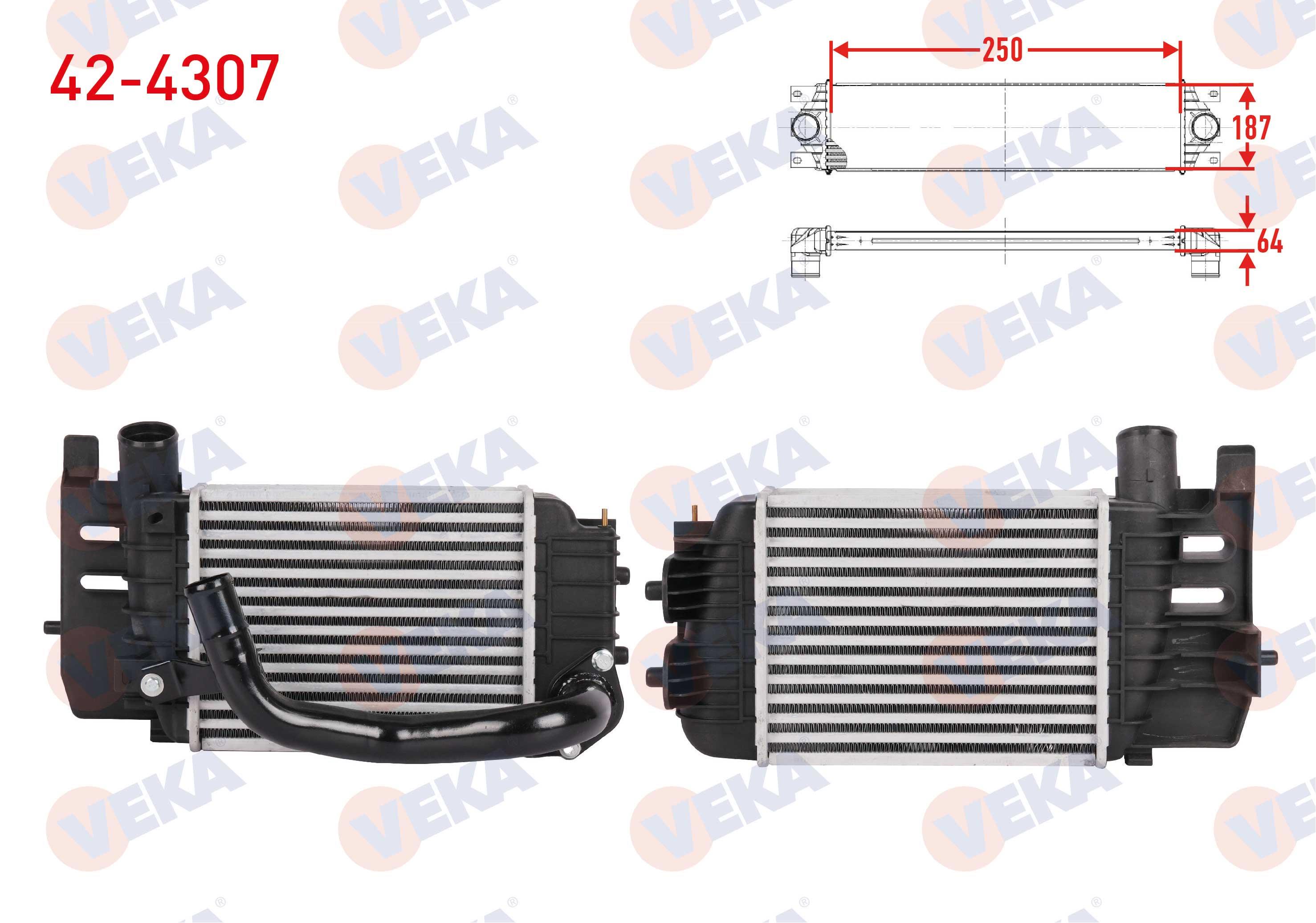 TURBO RADYATORU (INTERCOOLER) TOYOTA YARIS (P9) 1.4 D-4D 2006-2010
