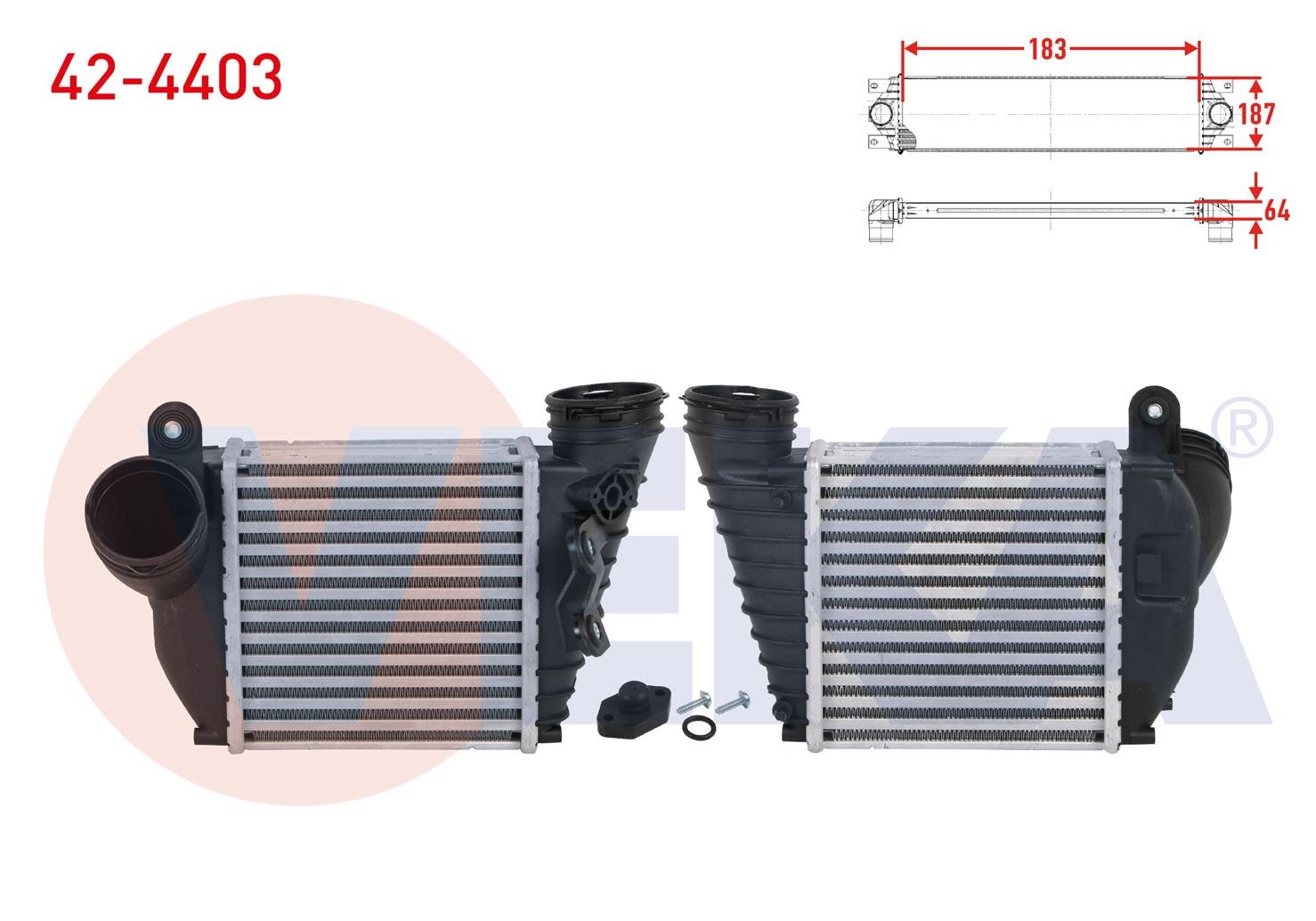 TURBO RADYATORU (INTERCOOLER) VOLKSWAGEN GOLF IV (1J1) 1.9 TDI SEGMANLI 1997-2005