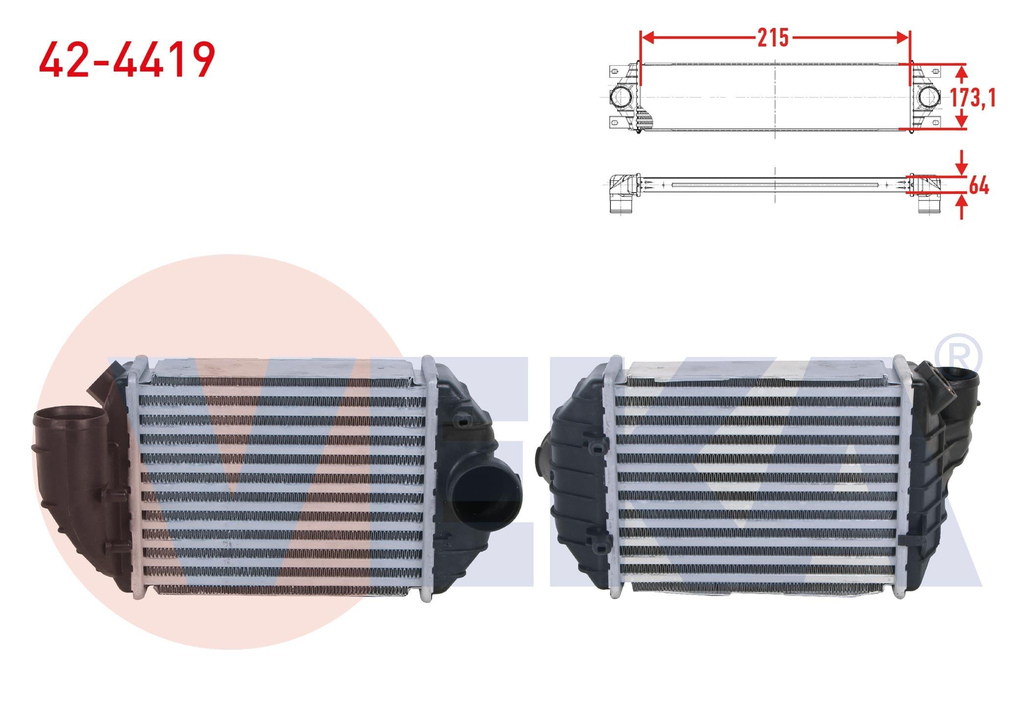 TURBO RADYATORU (INTERCOOLER) VOLKSWAGEN PASSAT (3B2) 2.5 TDI 1996-2000
