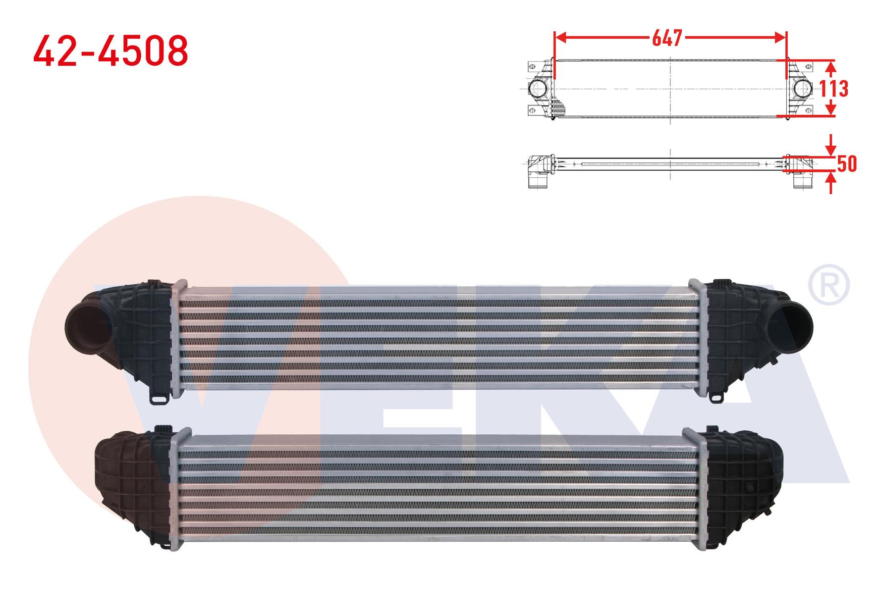 TURBO RADYATORU (INTERCOOLER) VOLVO C30 T5 220 hp 2006-2012