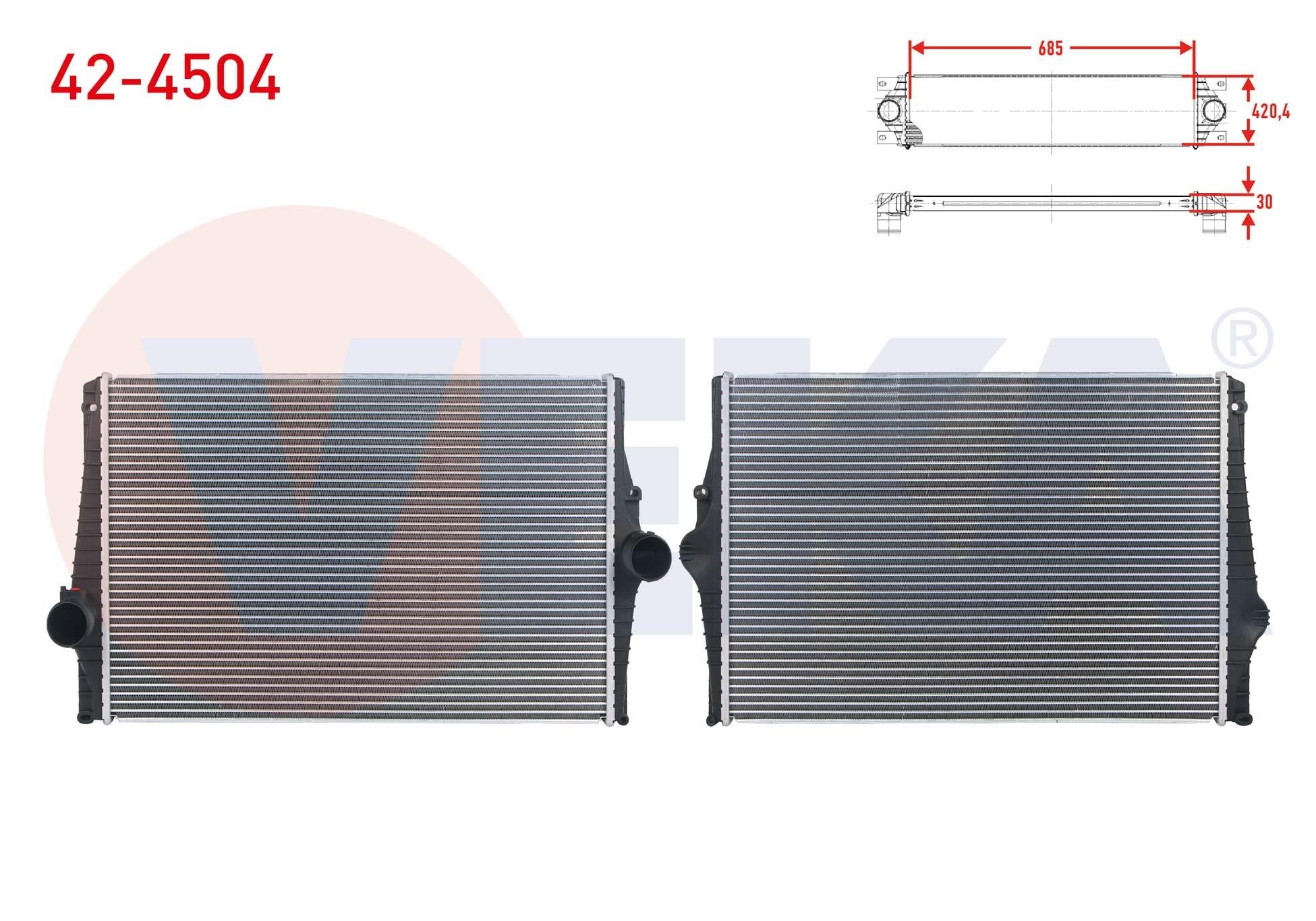 TURBO RADYATORU (INTERCOOLER) VOLVO XC90 I 2.5 T - D5 - T6 2002-2014