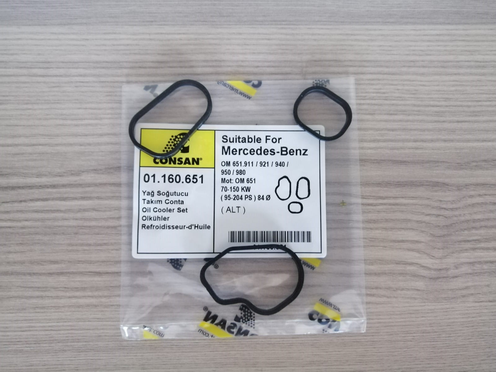 YAĞ SOĞUTUCU TAKIM CONTASI ALT SPRİNTER OM651
