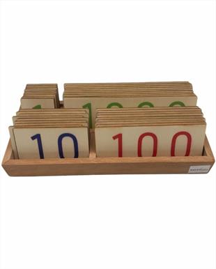 Ahşap Sayı Kartları ( Küçük Boy )