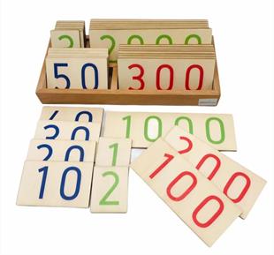 Ahşap Sayı Kartları ( Küçük Boy )