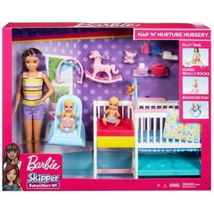 Barbie Bebek Bakıcısı Skipper Uyku Eğitiminde Oyun Seti