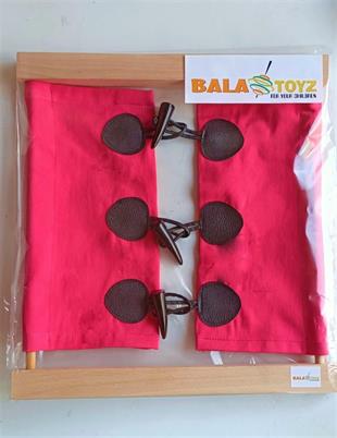 Montessori Günlük Yaşam Becerileri ( Ahşap Düğme İlikleme Çalışma Çerçevesi )