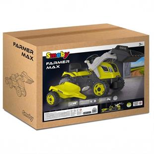 Smoby XL Römorklu Pedallı ve Kepçeli Traktör Yeşil