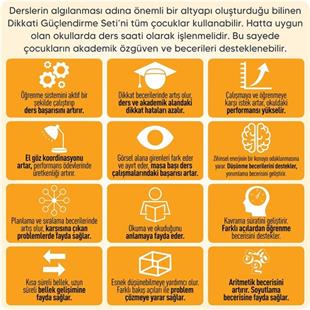 Adeda Dikkati Güçlendirme Seti 3 Yaş