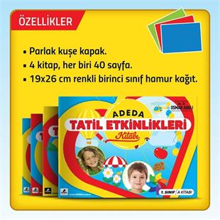 Adeda Tatil Etkinlikleri Kitabı - 1.Sınıf