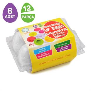Circle Toys 6 Lı Geometrik Yumurta