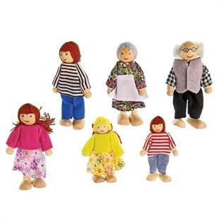 Circle Toys Ahşap Aile Seti 6 Parça