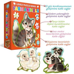 Circle Toys Lovely Puzzle Farm Anımals