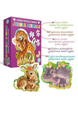 Circle Toys Lovely Puzzle Jungle Anımals