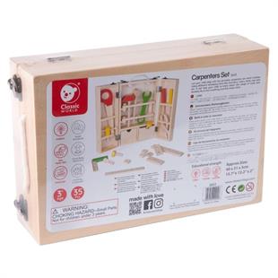 Classic World Ahşap Marangoz Çantası 35 parça