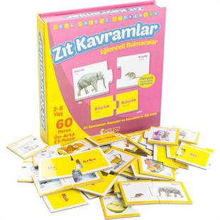 Diytoy Eğlenceli Bulmaca Delux 60 Parça Zıt Kavramlar