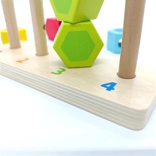 Hape Eğitici Ahşap Dizme Blokları