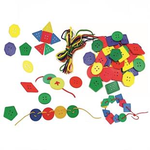 İpli Geometrik Düğmeler 96 Parça - King