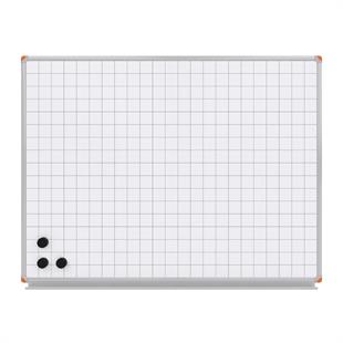 Kareli Mıknatıslı Yüzey Duvara Monte Yazı Tahtası 120x120 cm