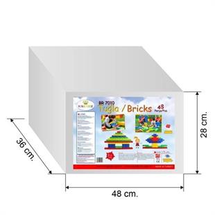 King Kids Tuğla Blok 48 Parça