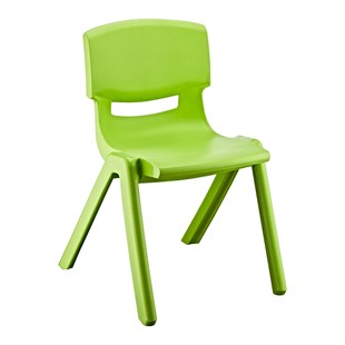 Kırılmaz Plastik Çocuk Sandalyesi Yeşil-34 cm