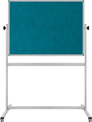 Kumaş Kaplı Pano Çift Taraflı Mobil 120x140 cm