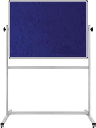 Kumaş Kaplı Pano Çift Taraflı Mobil 90x120 cm
