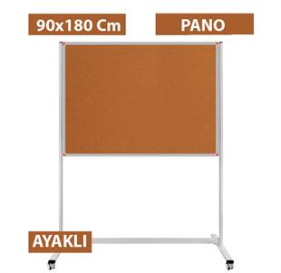 Mantar Pano Tekerlekli Ayaklı Sabit Tek Taraflı 90x180 cm