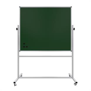 Mıknatıslı 360° Dönerli Tekerlekli Mobil Yazı Tahtası 120x140 cm