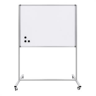 Mıknatıslı Yüzey Sabit Ayaklı Tekerlekli Tek Yüzlü Yazı Tahtası 90x120 cm