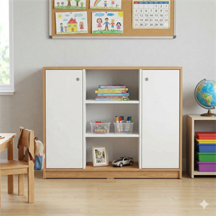 Oscar İki Kapaklı Raflı Dolap