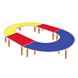 Oscar Oval Amfi Tipi Masa Seti