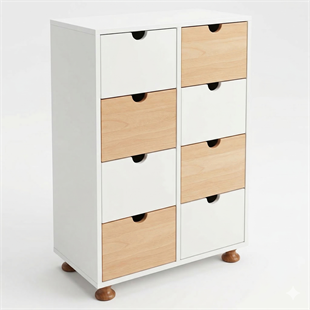 Oscar Sekiz Çekmeceli Dolap