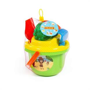 Polesie Takım 94 Büyük Kova Büyük Elek Küçük El Küreği  Tırmık  4 Kalıp