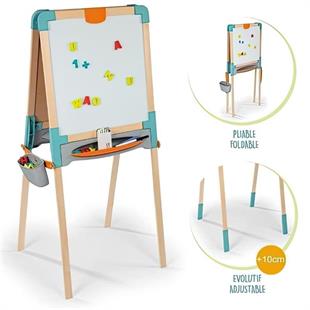 Smoby Ahşap Yazı Tahtası Çift Taraflı (manyetik Ve Tebeşirli)