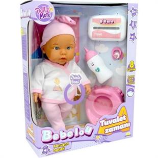Sunman Bebelou Tuvalet Zamanı Sesli Bebek Seti 35 Cm