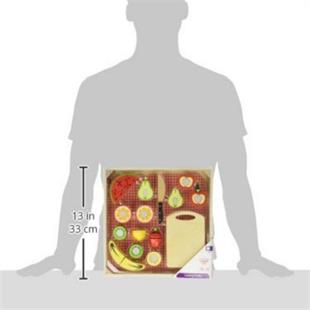 Tooky Toy Ahşap Tepsili Meyve Kesme Seti