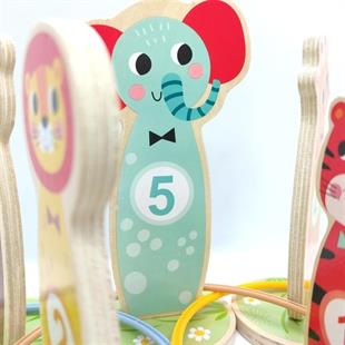 Tooky Toy Educational Ring Throwing Game