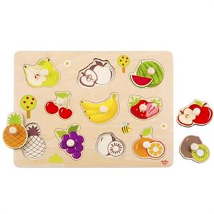 Tooky Toy Meyveler Ahşap Puzzle