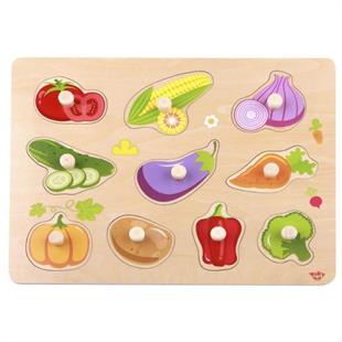 Tooky Toy Sebzeler Ahşap Puzzle