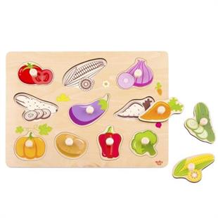 Tooky Toy Sebzeler Ahşap Puzzle