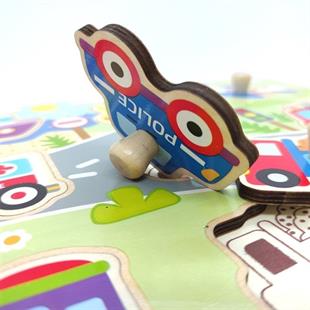 Tooky Toy Taşıtlar Ahşap Puzzle
