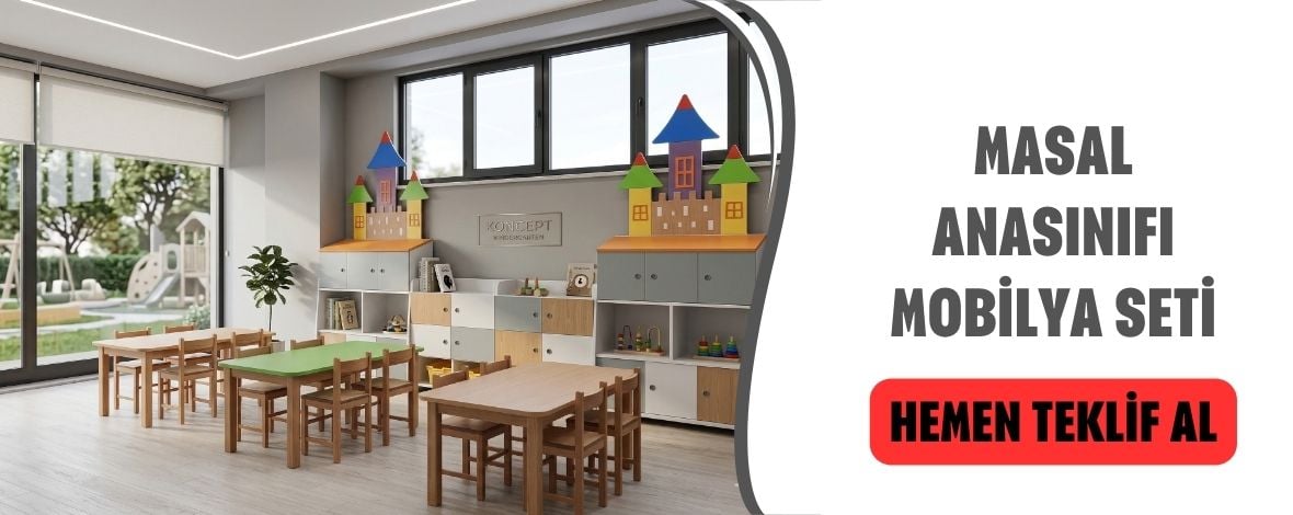 Natural Anasınıfı Mobilya Seti