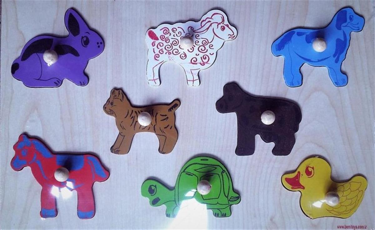 Bemi Toys Hayvanlar Puzzle Ahşap - Oscar Eğitim Araçları