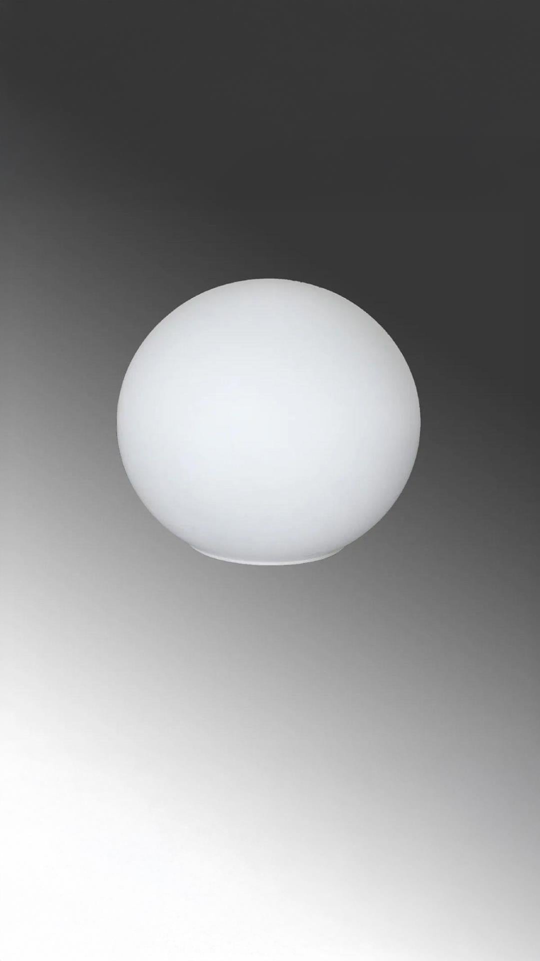 Kapalı Yedek Avize Camı Beyaz Glop Cam 14 Cm Çap