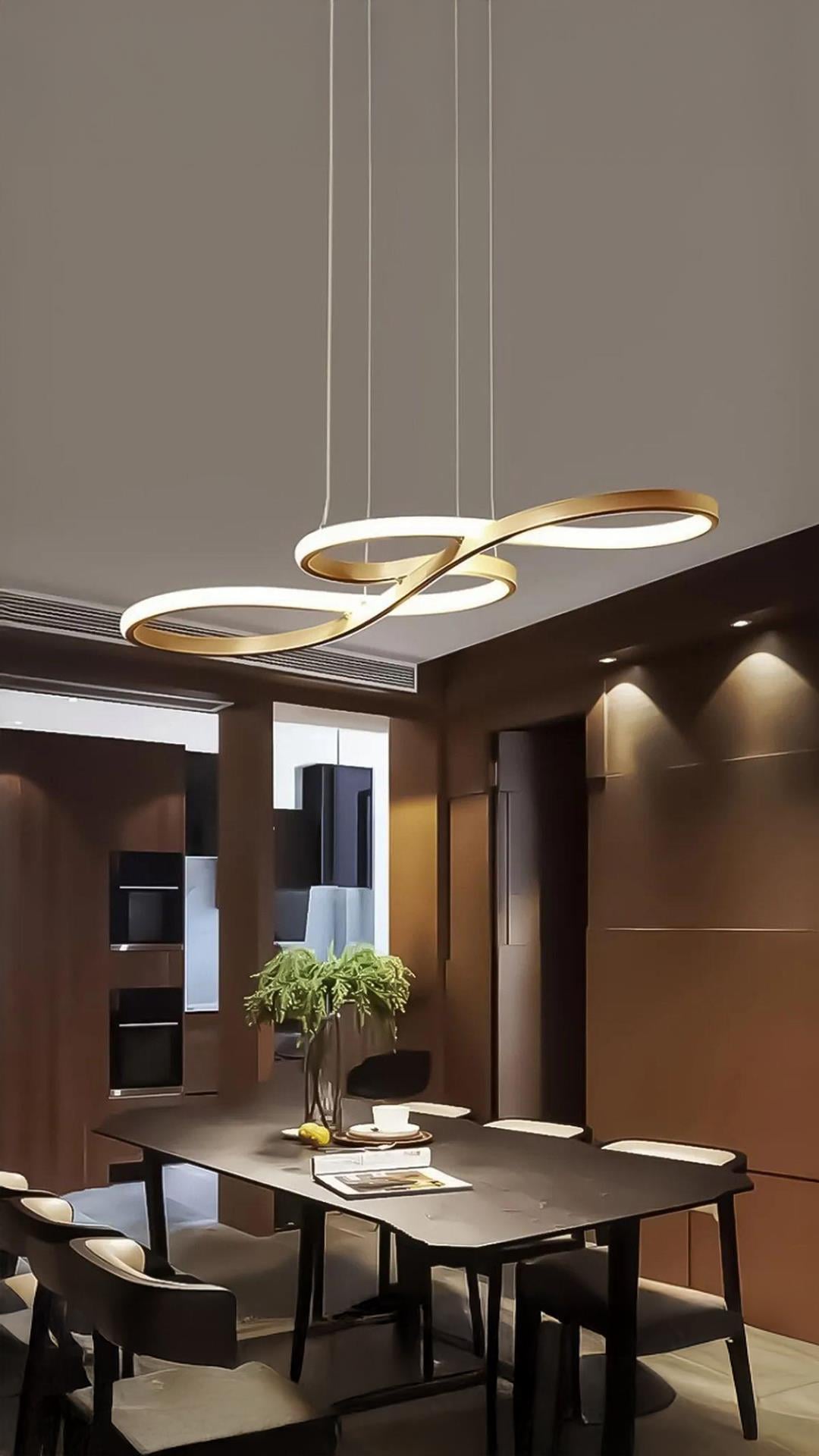 Modern Cayman Sarkıt Led Avize Beyaz Işık Salon Mutfak Oturma Odası Antre Ledli Avize Eskitme Gold