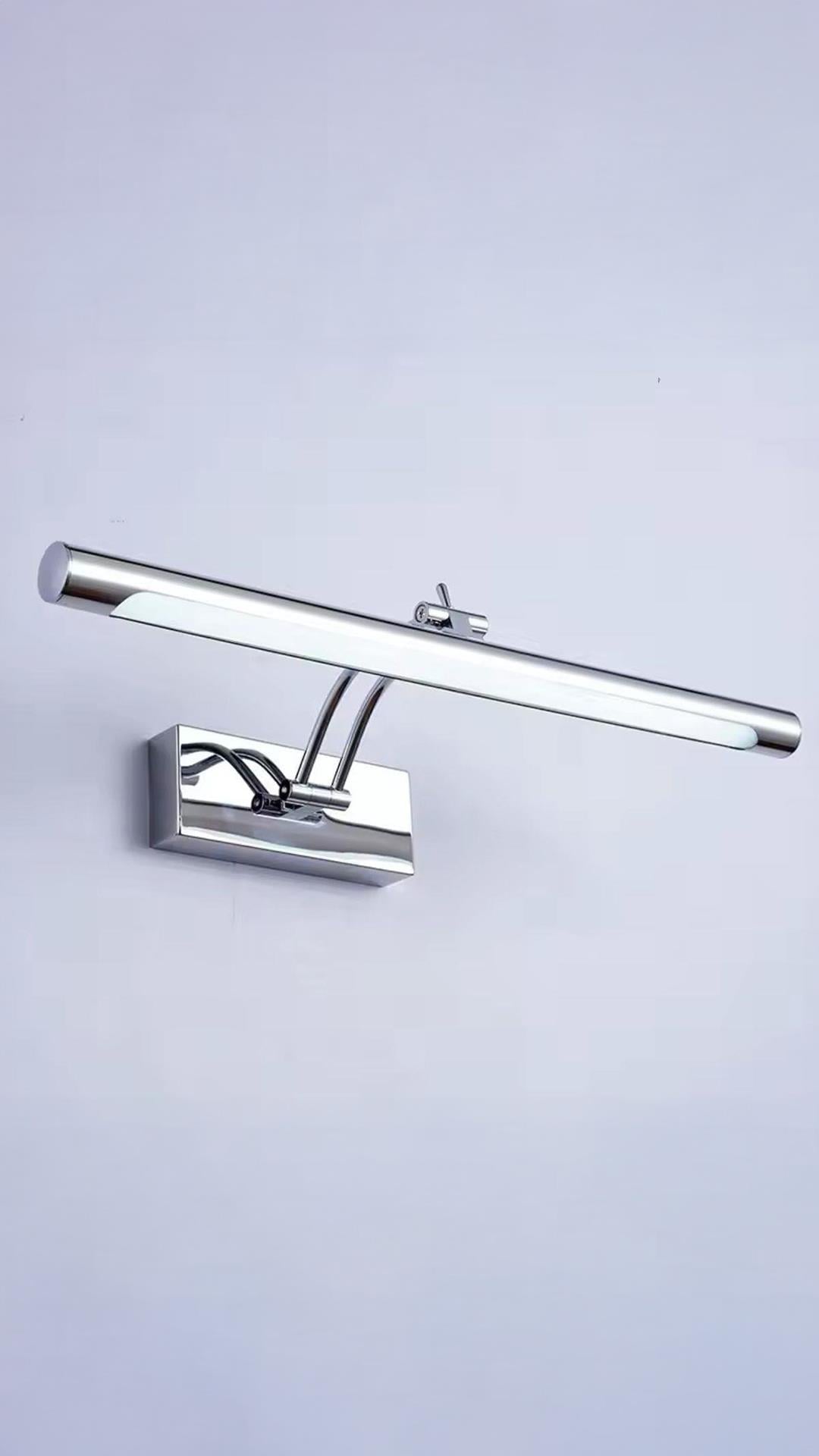 Modern Pilli Aplik Banyo Duvar Ayna Tablo Aydınlatması Flüt Aplik Kuğu Aplik Krom Pil Hediyeli