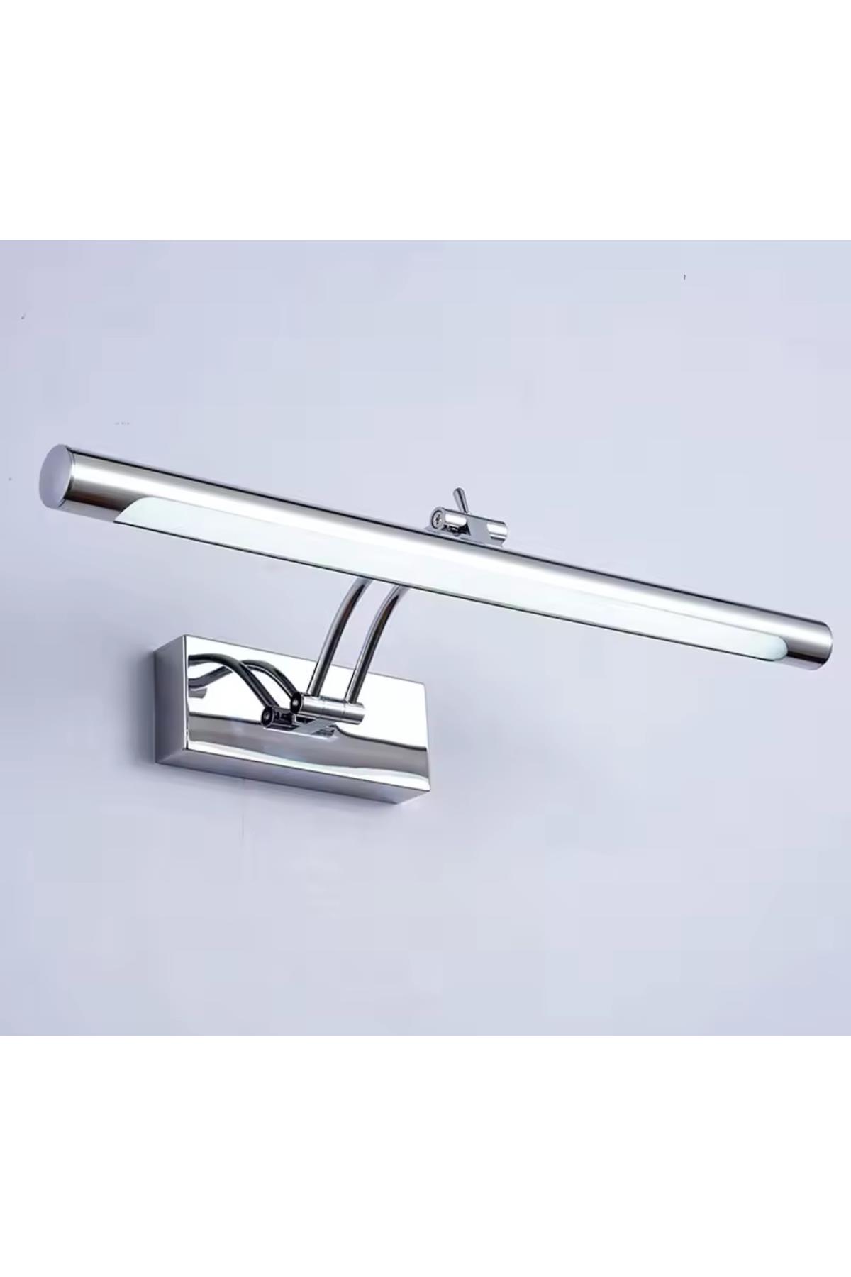 Modern Pilli Aplik Banyo Duvar Ayna Tablo Aydınlatması Flüt Aplik Kuğu Aplik Krom Pil Hediyeli