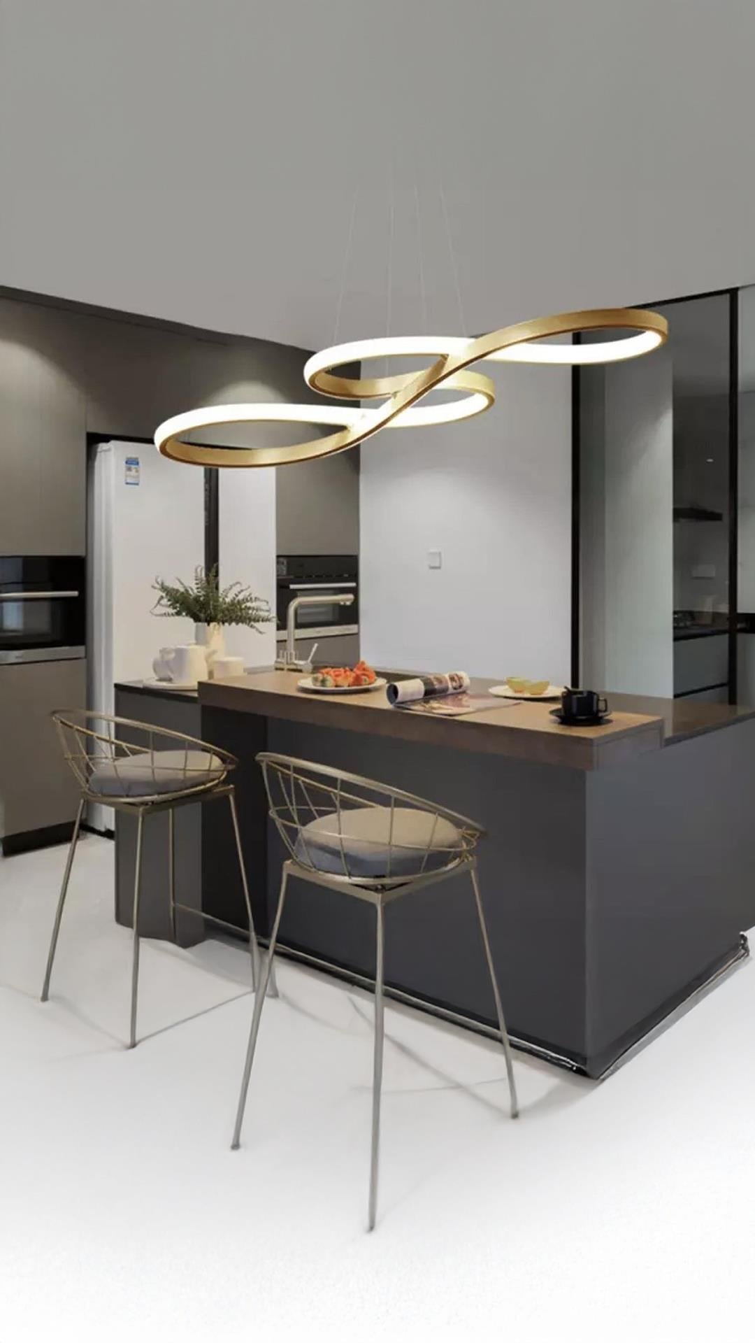 Modern Sarkıt Power Led Avize Eskitme Ledli Avize