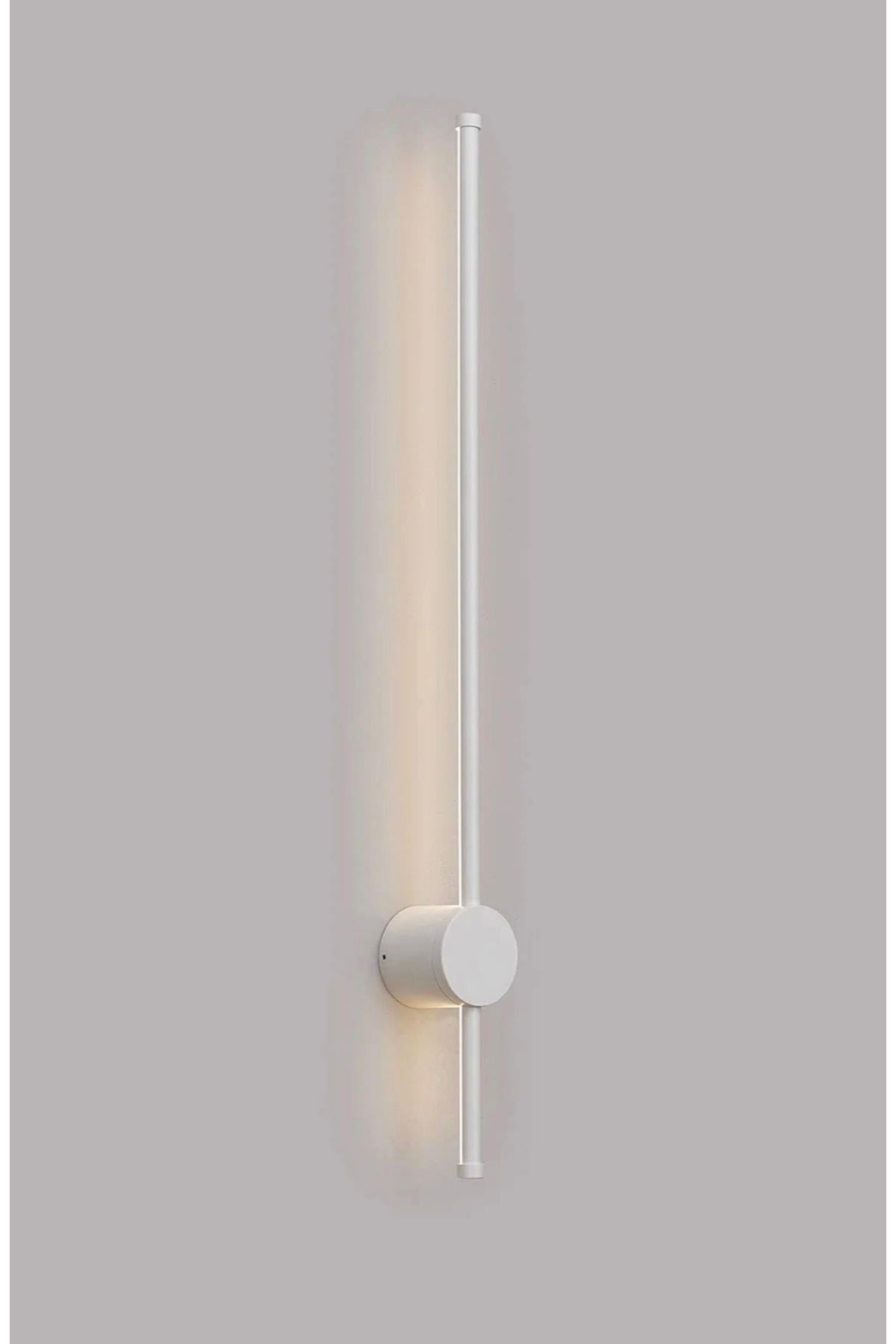 Modern Tasarım Çubuk Duvar Aplik Elektrikle Çalışır Metal 1. Sınıf İthal Ürün Beyaz Gövde Gün Işığı
