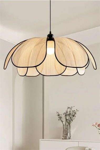 Modern Tasarım Rose Sarkıt Avize Rattan Boheme Salon Oturma Odası Mutfak Avizesi